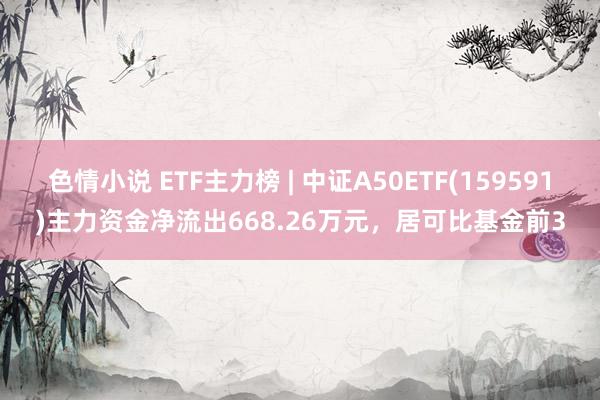 色情小说 ETF主力榜 | 中证A50ETF(159591)主力资金净流出668.26万元，居可比基金前3