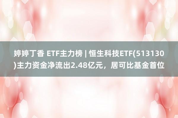 婷婷丁香 ETF主力榜 | 恒生科技ETF(513130)主力资金净流出2.48亿元，居可比基金首位
