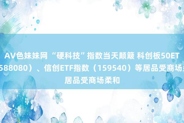 AV色妹妹网 “硬科技”指数当天颠簸 科创板50ETF（588080）、信创ETF指数（159540）等居品受商场柔和