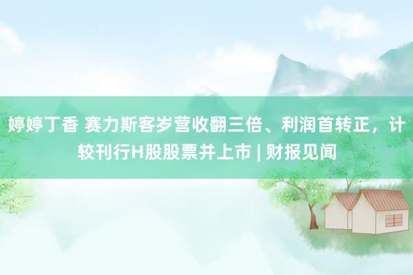 婷婷丁香 赛力斯客岁营收翻三倍、利润首转正，计较刊行H股股票并上市 | 财报见闻