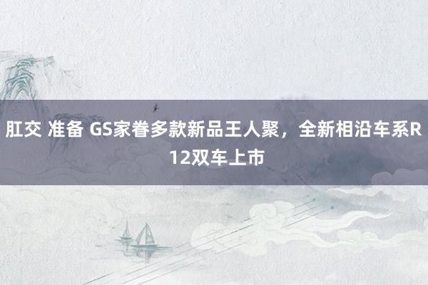 肛交 准备 GS家眷多款新品王人聚，全新相沿车系R 12双车上市