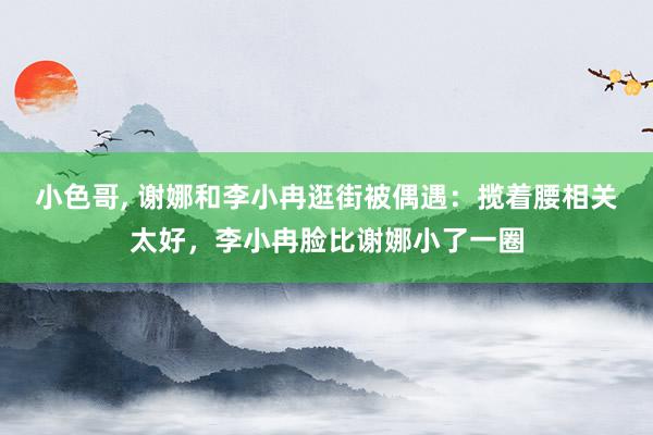 小色哥， 谢娜和李小冉逛街被偶遇：揽着腰相关太好，李小冉脸比谢娜小了一圈